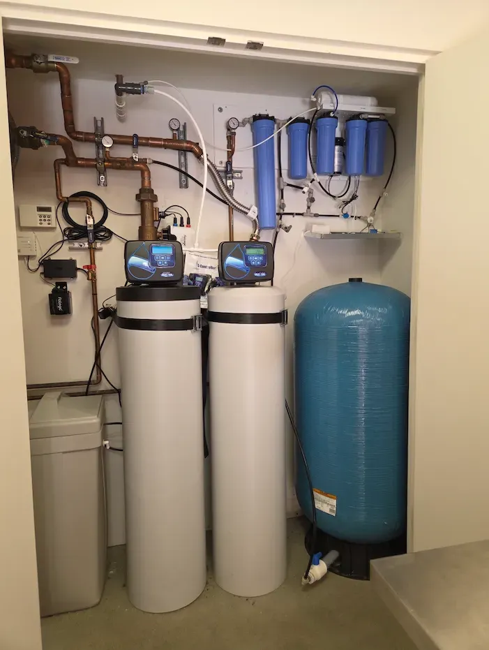 Water purification system installed by KCB Plumbing in Irvine