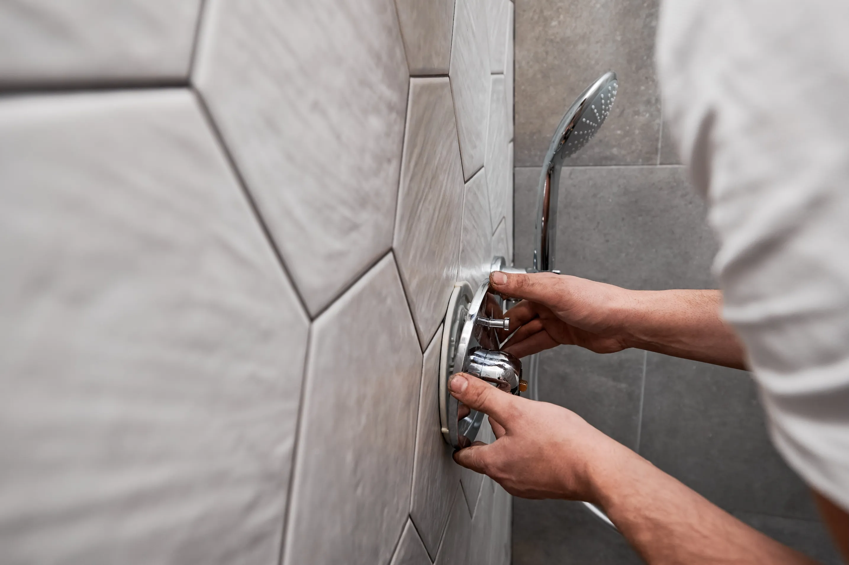 Licensed KCB Plumbing technician performing residential plumbing repair in an Orange County home