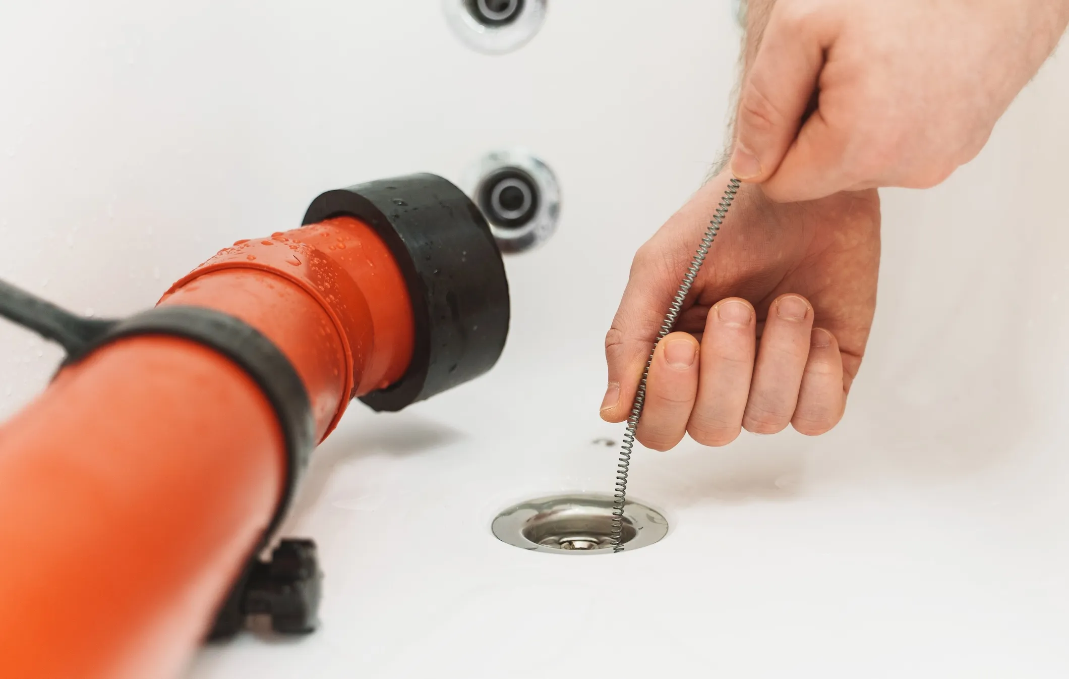 Drain Cleaning by KCB Plumbing in Orange County, CA